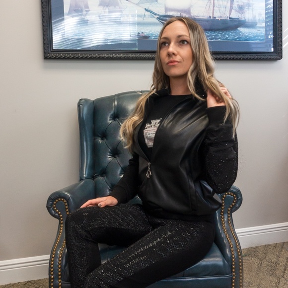 New Rhinestone HighWaisted Jeans Denim Skinny Jeans Women Embellished Slim Pants - Picture 5 of 17